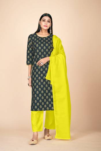 Stylist This Readymade Long Dress In Fine Color Top And Dupatta Are Rayon With Dupatta Are Rayon Fabricated Beautified With Printed Designer. It Is Light In Weight And Easy To Carry All Day Long. 