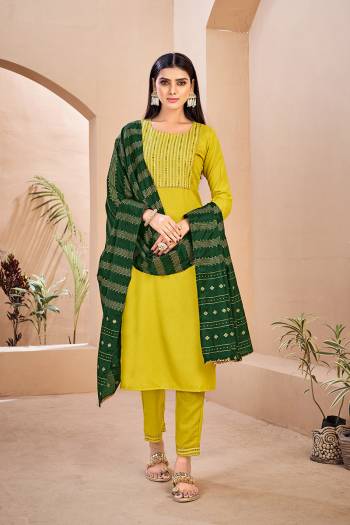 Stylist This Readymade Long Dress In Fine Color Top And Dupatta Are Rayon With Dupatta Are Rayon Fabricated Beautified With Printed Designer. It Is Light In Weight And Easy To Carry All Day Long. 