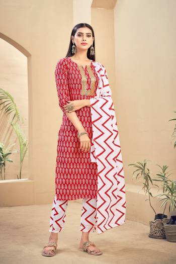 Stylist This Readymade Long Dress In Fine Color Top And Dupatta Are Rayon With Dupatta Are Rayon Fabricated Beautified With Printed Designer. It Is Light In Weight And Easy To Carry All Day Long. 