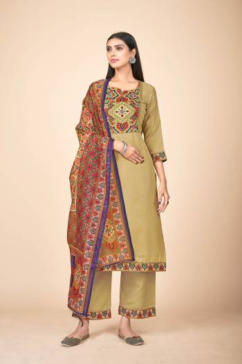 Stylist This Readymade Long Dress In Fine Color Top And Dupatta Are Rayon With Dupatta Are Rayon Fabricated Beautified With Printed Designer. It Is Light In Weight And Easy To Carry All Day Long. 