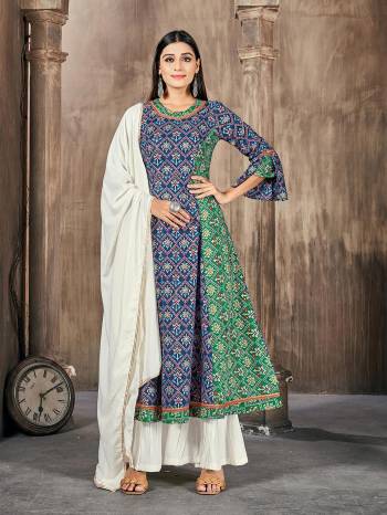 Greb This Readymade Plazzo Suits In Fine Color Top And Dupatta Are Rayon With Dupatta Are Rayon Fabricated Beautified With Printed Designer. It Is Light In Weight And Easy To Carry All Day Long. 