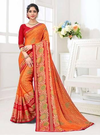 Your Personality In This Lovely Colored Designer Saree. This Saree?Are Brasso And Blouse Are Fabricated On Dupion Silk Beautified With Printed Designer. Buy This Pretty Saree Now.