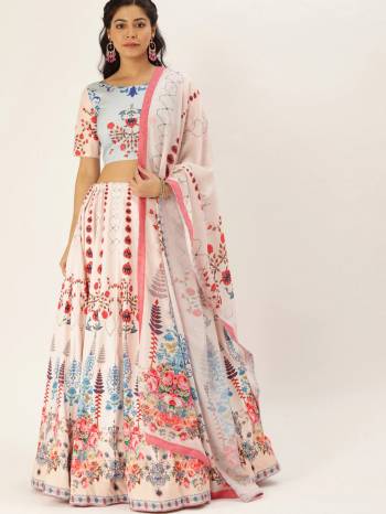 Garb This Partywear Heavy Designer Lehenga Choli And Dupatta In Fine Color. This Lahenga Choli Are Vaishari Silk And Dupatta Are Maslin Fabricated On Beautified With Attractive Designer Printed.Buy Now. 