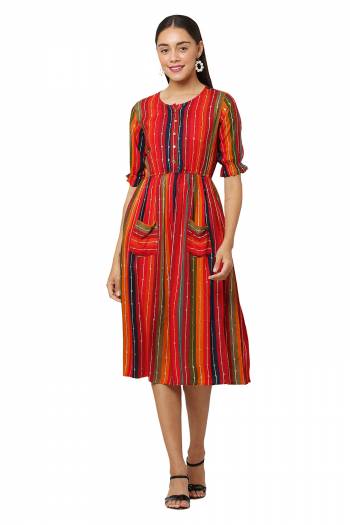 Attrective This Printed Designer  Readymade Long Kurti In Fine Color. This Kurti Are Rayon Fabricated Beautified With Designer Printed. It Is Light In Weight And Easy To Carry All Day Long. 