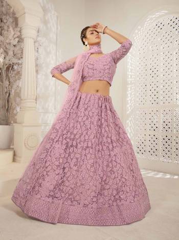 Stylist This Bridal Wedding Heavy Designer Lahenga Choli In Fine Color.This  Lahenga Choli Are Net Fabricated Beautified With Attrective Coding Embroidery With Zarkan Work.Buy Now. 