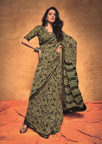 Looking This Partywear Casual Saree Are Fine Saree Paired With Blouse.This Saree And Blouse Are Soft Cotton Fabric With Designer Block Printed. Buy This Pretty Saree Now.