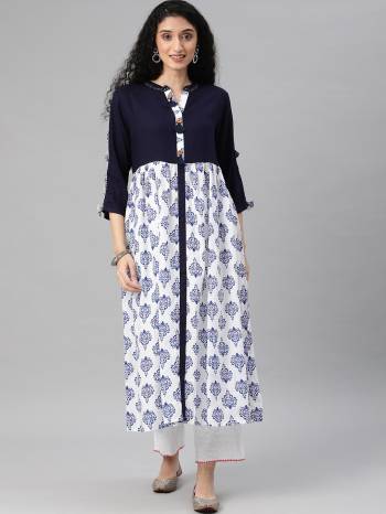 Designer This Readymade Long Kurti In Fine Color. This Kurti Are Cotton Fabricated Beautified With Designer Printed. It Is Light In Weight And Easy To Carry All Day Long. 