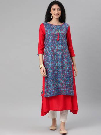 Designer This Readymade Long Kurti In Fine Color. This Kurti Are Cotton Fabricated Beautified With Designer Printed. It Is Light In Weight And Easy To Carry All Day Long. 