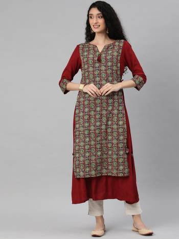 Designer This Readymade Long Kurti In Fine Color. This Kurti Are Cotton Fabricated Beautified With Designer Printed. It Is Light In Weight And Easy To Carry All Day Long. 