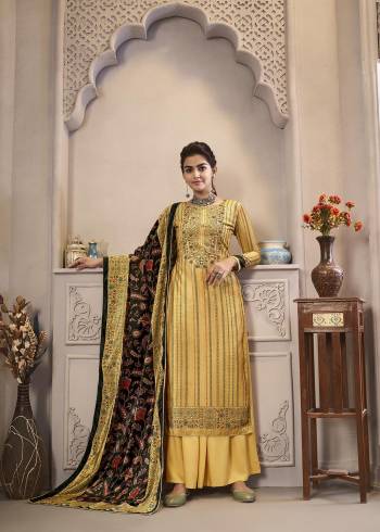 Stylist This Sharara Designer Long Length Suit In Lovely Color.Its Pretty Designer Digital Printed With Hand Work Top Is Velvet Based Paired With Pashmina Silk Bottom And Velvet Fabricated Dupatta Which Gives An Attractive To The Suit.