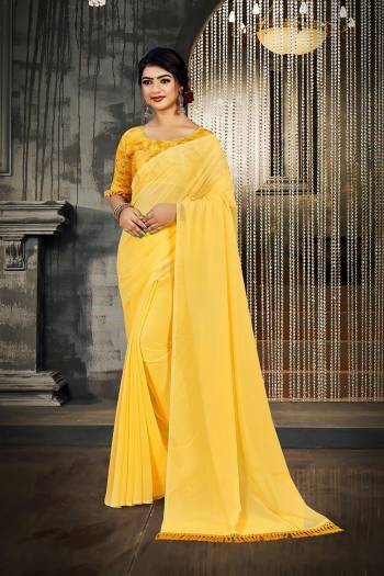 Attrective This Designer Partywear Saree Are Fine Saree Paired With Blouse.This Saree Are Georgette And Blouse Are Art Silk Wevon Designer Based Fabric. Buy This Pretty Saree Now.