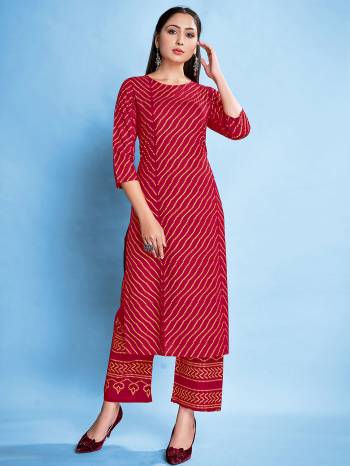 Greb This Readymade Kurti With Pant In Fine Color.This Kurti And Pant Are Rayon Fabricated Beautified With Foil Printed Designer. It Is Light In Weight And Easy To Carry All Day Long. 