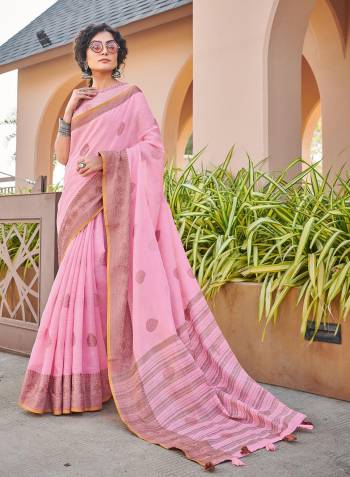 Looking This Designer Tassle Saree Are Fine Saree Paired With Blouse.This Pretty Saree And Blouse Are Cotton Based Fabric With Weaving Designer Work. Buy This Pretty Saree Now.