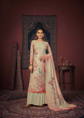 Looking This Designer Plazzo Suits In Lovely Color.?Its Pretty Designer Digital Printed With Embroidery Work Top Is Pashmina Silk Based Paired Bottom Pashmina Silk With Acrylic Pashmina Fabricated Dupatta Which Gives An Attractive To The Dress.Buy Now.