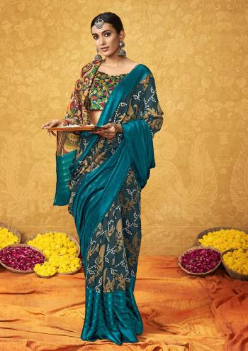 Attrective Look Pretty In This Beautifull  Fastival Saree In Lovely Color Paired With Blouse. This Saree And Blouse Are Fabricated On Cotton Satin With Designer Wevon Satin Patta Border With Floral Printed. Buy This Saree Now.