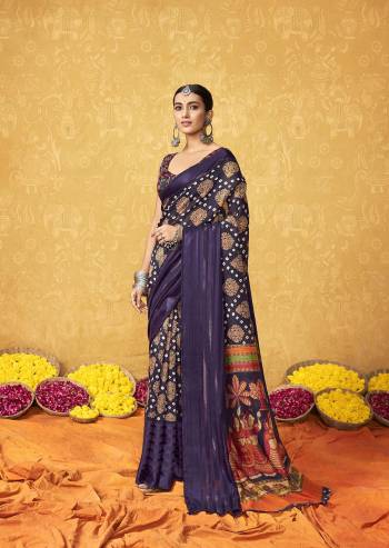 Attrective Look Pretty In This Beautifull  Fastival Saree In Lovely Color Paired With Blouse. This Saree And Blouse Are Fabricated On Cotton Satin With Designer Wevon Satin Patta Border With Floral Printed. Buy This Saree Now.