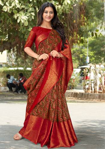 Designer This Wedding Partywear Fine Color Saree Paired With Blouse.This Saree And Blouse Are Soft Cotton Fabric With Heavy Designer Wevon Border With Digital Printed. Buy This Pretty Saree Now.