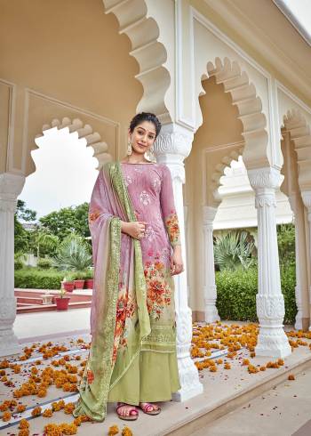 Garb This Sharara Designer Long Length Suit In Lovely Color.Its Pretty Designer Digital Printed With Embroidery Work Top Is Georgette Based Paired With Dull Santoon Bottom And Georgette Fabricated Dupatta Which Gives An Attractive To The Suit.