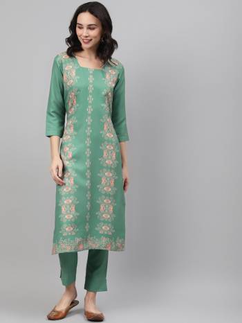 Attrective This Readymade Designer Kurti With Pant In Fine Color Fabricated On Rayon Beautified With Designer Digital Printed. It Is Light In Weight And Easy To Carry All Day Long. 