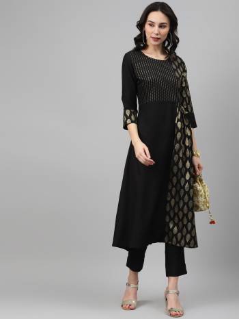 Attrective This Readymade Designer Kurti With Pant In Fine Color Fabricated On Rayon Beautified With Designer Foil Printed. It Is Light In Weight And Easy To Carry All Day Long. 