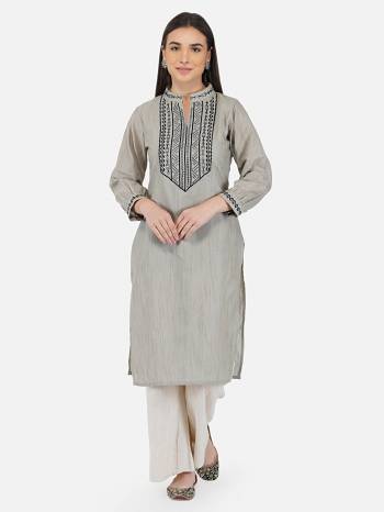 Look This Readymade Long Kurti In Fine Lignt Color. Its Kurti Are Cotton Fabricated Beautified With Designer Embroidery Work. It Is Light In Weight And Easy To Carry All Day Long. 