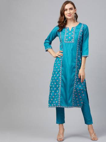 Garb This Readymade Long Kurti In Fine Color. This Kurti Are Fabricated On Poly Silk Beautified With Designer Khadi Printed. It Is Light In Weight And Easy To Carry All Day Long. 