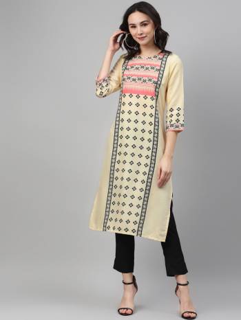 Looking This Readymade Long Kurti With Bottom Are Fine Color. This Kurti And Pant Are Fabricated On Rayon Beautified With Designer Digital Printed. It Is Light In Weight And Easy To Carry All Day Long. Buy Now.