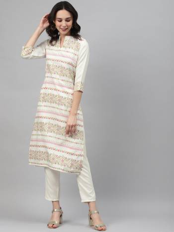 Looking This Readymade Long Kurti With Bottom Are Fine Color. This Kurti And Pant Are Fabricated On Rayon Beautified With Designer Foil Printed. It Is Light In Weight And Easy To Carry All Day Long. Buy Now.