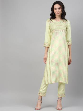 Looking This Readymade Long Kurti With Bottom Are Fine Color. This Kurti And Pant Are Fabricated On Rayon Beautified With Designer Digital Printed. It Is Light In Weight And Easy To Carry All Day Long. Buy Now.