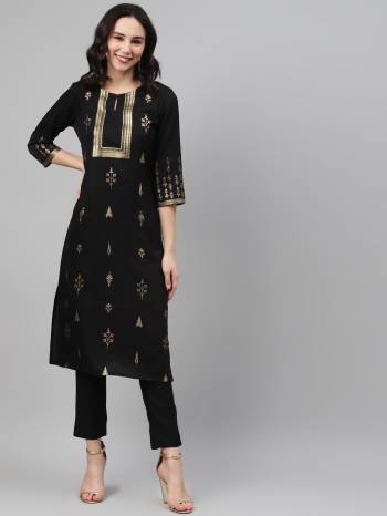 Looking This Readymade Long Kurti With Bottom Are Fine Color. This Kurti And Pant Are Fabricated On Rayon Beautified With Designer Foil Printed. It Is Light In Weight And Easy To Carry All Day Long. Buy Now.