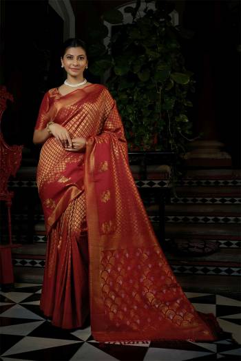 For A Proper Traditional Look , Grab This Pretty Saree In Beautifull Color Paired With Lovely Colored Blouse. This Saree Is Fabricated On Raw Silk Paired With Raw Silk Blouse Buy These Pretty Saree Collection Now