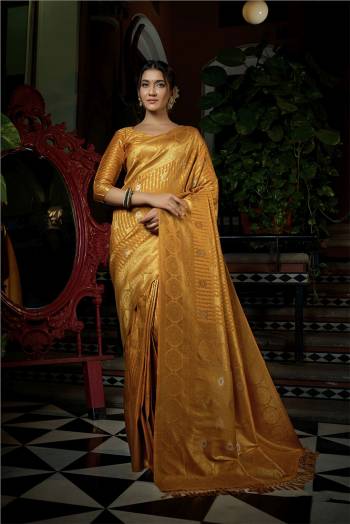 For A Proper Traditional Look , Grab This Pretty Saree In Beautifull Color Paired With Lovely Colored Blouse. This Saree Is Fabricated On Raw Silk Paired With Raw Silk Blouse Buy These Pretty Saree Collection Now