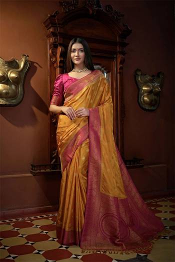 For A Proper Traditional Look , Grab This Pretty Saree In Beautifull Color Paired With Lovely Colored Blouse. This Saree Is Fabricated On Satin Silk Paired With Satin Silk Blouse Buy These Pretty Saree Collection Now