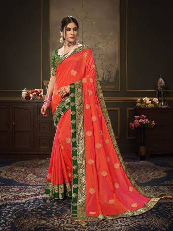 Enhance Your Personality In This Lovely Colored Designer Saree. This Saree Are Dola Silk And Blouse Are Art Silk Jacquard Fabric With Heavy Jari Embroidery Embroidery Work. Buy This Pretty Saree Now.