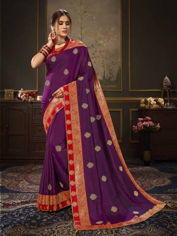 Enhance Your Personality In This Lovely Colored Designer Saree. This Saree Are Dola Silk And Blouse Are Art Silk Jacquard Fabric With Heavy Jari Embroidery Embroidery Work. Buy This Pretty Saree Now.