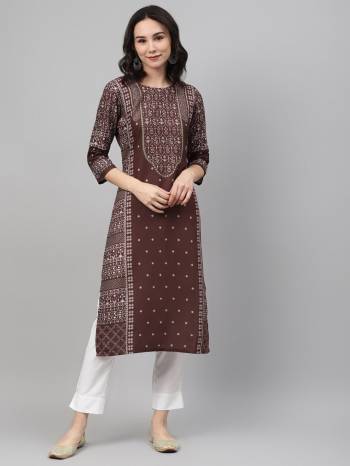 Grab This Readymade Straight Long Kurti With Pant In Pretty Color. This Kurti And Pant Are Fabricated On Rayon Beautified With Designer Digital Printed. It Is Light In Weight And Easy To Carry All Day Long. 