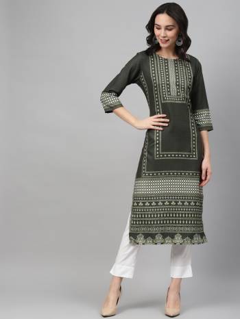 Grab This Readymade Straight Long Kurti With Pant In Pretty Color. This Kurti And Pant Are Fabricated On Rayon Beautified With Designer Digital Printed. It Is Light In Weight And Easy To Carry All Day Long. 