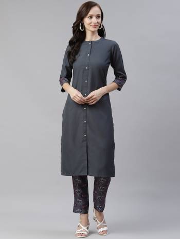 Grab This Readymade Straight Long Kurti With Pant In Pretty Color. This Kurti And Pant Are Fabricated On Rayon Beautified With Designer Digital Printed. It Is Light In Weight And Easy To Carry All Day Long. 