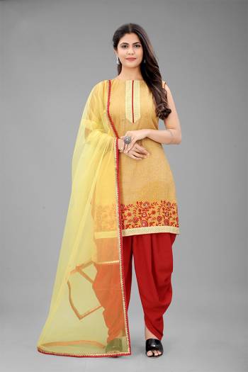 Grab These Stitched Dhoti Salwar With Semi Stitched Suit In Lovely Color.Its Pretty Heavy Designer Sequance,Jari Embroidery With Swarovski Work Top Is Organza Based Paired With Crepe Bottom And Net Fabricated Dupatta Which Gives An Attractive To The Suit.