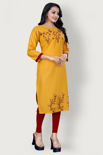 Buy These Ready To Wear Collection n Pretty Color These Top is Rayon Fabricated Beautified With Designer Cotton Thread Embroidery Work. It Is Light In Weight And Easy To Carry All Day Long.