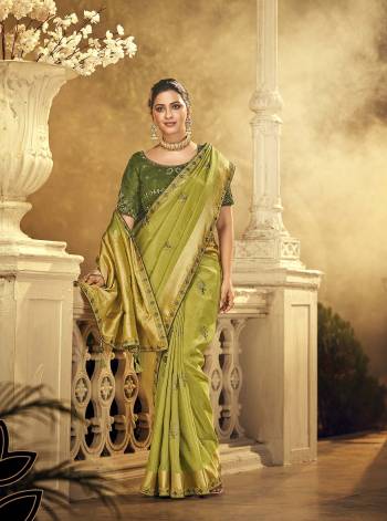 For A Royal And Beautiful Look, Grab This Beautifull Saree In Pretty Color Paired With Pretty Colored Blouse. This Saree Is Fabricated On Viscose Dola Silk Paired With Raw Silk Fabricated Blouse.