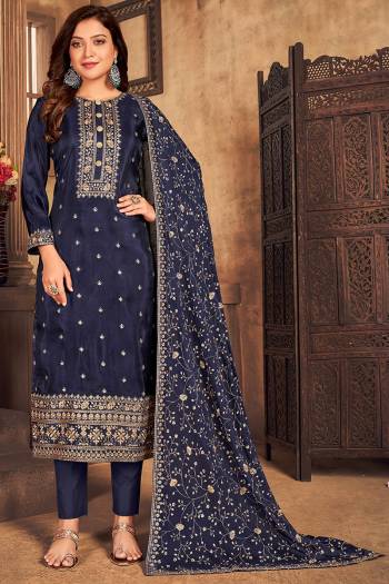 Grab This Pretty Semi Stiched Suit For Your Casuals Or Semi-Casuals In Pretty Colored Top Paired With Bottom And Dupatta. Its Top is Fabricated On Viscose Paired With Santoon Bottom And Chiffon Fabricated Dupatta.