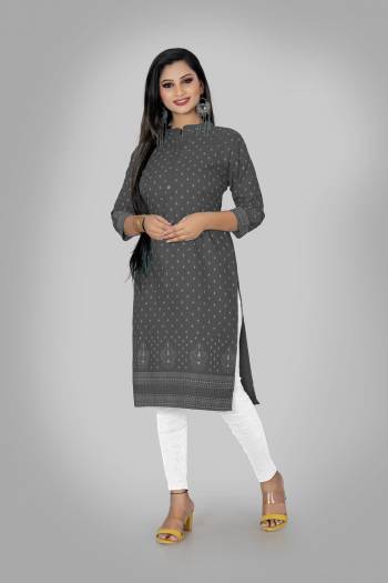 Grab This Pretty Colored Kurti Fabricated On Ruby Cotton Blend. This Readymade Kurti Is?Beautified With Designer Block Printed and Also it is Available In all Regular Sizes