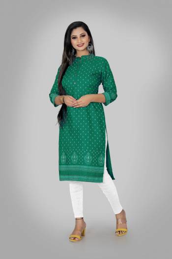 Grab This Pretty Colored Kurti Fabricated On Ruby Cotton Blend. This Readymade Kurti Is?Beautified With Designer Block Printed and Also it is Available In all Regular Sizes