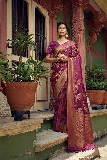 Enhance Your Personality In This Lovely Colored Pretty Saree. This Saree And Blouse Are Fabricated On Art Silk Beautified With Heavy Weaving Jacquard Designer Buy This Saree Now