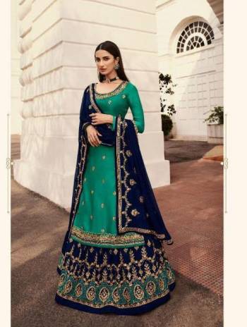 Look Pretty Wearing This Designer Suit In Pretty Color Paired With Contrast?Colored Bottom And Dupatta. Its Top Is Fabricated On Georgette Paired With Georgette Bottom And Faux Georgette Dupatta. Its Top Is Beautified With Blooming Color,Heavy Embroidery Work. Buy Now