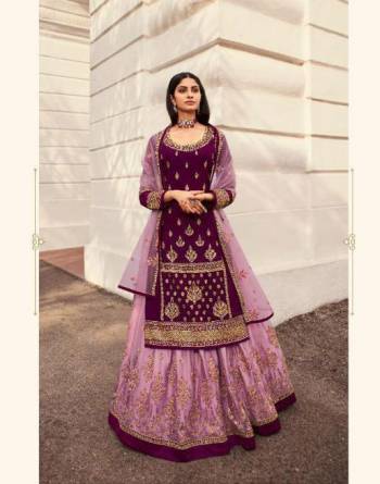 Look Pretty Wearing This Designer Suit In Pretty Color Paired With Contrast?Colored Bottom And Dupatta. Its Top Is Fabricated On Georgette Paired With Georgette Bottom And Faux Georgette Dupatta. Its Top Is Beautified With Blooming Color,Heavy Embroidery Work. Buy Now