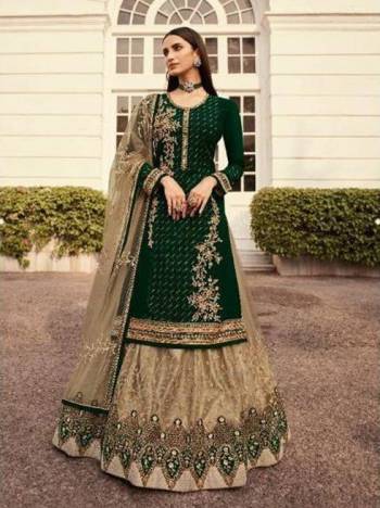 Look Pretty Wearing This Designer Suit In Pretty Color Paired With Contrast?Colored Bottom And Dupatta. Its Top Is Fabricated On Georgette Paired With Georgette Bottom And Faux Georgette Dupatta. Its Top Is Beautified With Blooming Color,Heavy Embroidery Work. Buy Now