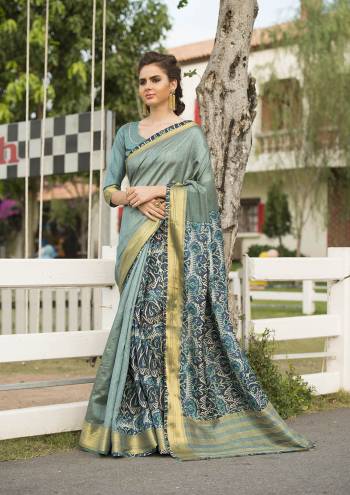 Here Is A Beautiful Digital Print Art Silk Fabricated Saree And Blouse.This Saree And Blouse Are Beautified With Digital Printed,Cut Patch, Border,Piping.Buy This Pretty Saree Now