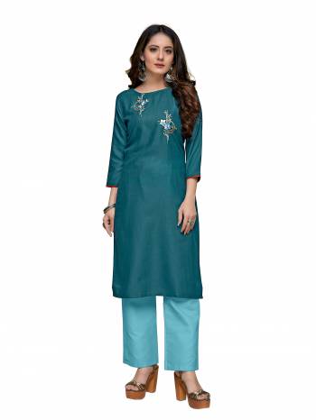 This Readymade Collection Come With Pretty Colored And Rayon Cotton Slub Fabricated?Beautified With Designer Embroidery Work.